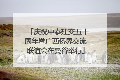庆祝中泰建交五十周年暨广西侨界交流联谊会在曼谷举行