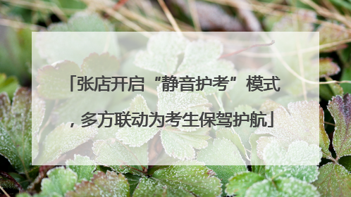 张店开启“静音护考”模式，多方联动为考生保驾护航