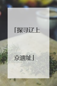探寻辽上京遗址