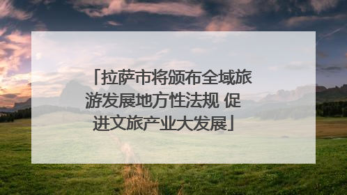 拉萨市将颁布全域旅游发展地方性法规 促进文旅产业大发展