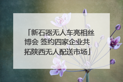 新石器无人车亮相丝博会 签约四家企业共拓陕西无人配送市场