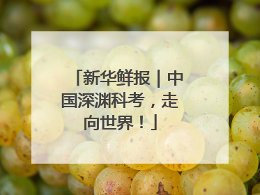 新华鲜报｜中国深渊科考，走向世界！