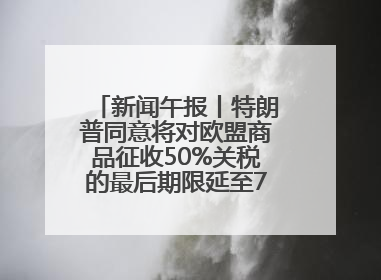 新闻午报丨特朗普同意将对欧盟商品征收50%关税的最后期限延至7月9日；00后舞蹈老师“花式”推介家乡岳阳>>