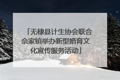 无棣县计生协会联合佘家镇举办新型婚育文化宣传服务活动