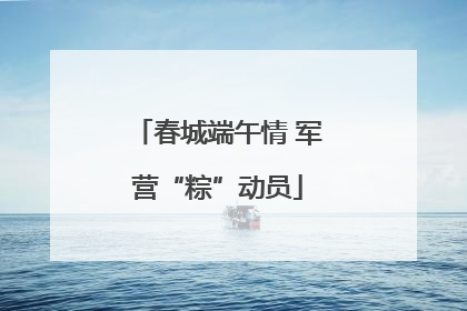 春城端午情 军营“粽”动员