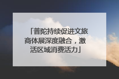 普陀持续促进文旅商体展深度融合，激活区域消费活力