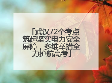 武汉72个考点筑起坚实电力安全屏障，多维举措全力护航高考