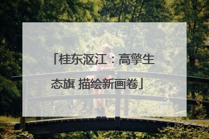 桂东沤江：高擎生态旗 描绘新画卷