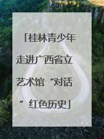 桂林青少年走进广西省立艺术馆“对话”红色历史