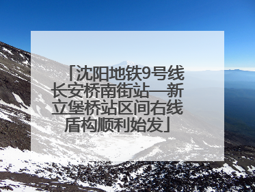 沈阳地铁9号线长安桥南街站—新立堡桥站区间右线盾构顺利始发