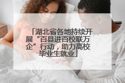湖北省各地持续开展“百县进百校联万企”行动，助力高校毕业生就业