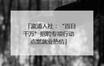 溆浦人社：“百日千万”招聘专项行动点燃就业热情