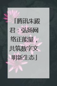 腾讯朱殿君：弘扬网络正能量，共筑数字文明新生态