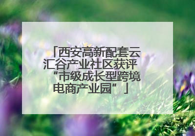 西安高新配套云汇谷产业社区获评“市级成长型跨境电商产业园”