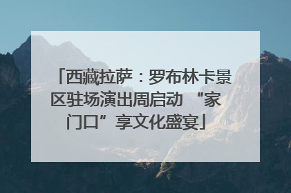西藏拉萨：罗布林卡景区驻场演出周启动 “家门口”享文化盛宴