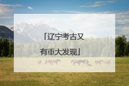 辽宁考古又有重大发现