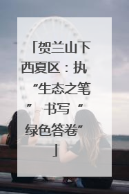 贺兰山下西夏区：执“生态之笔” 书写“绿色答卷”