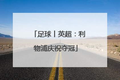 足球丨英超：利物浦庆祝夺冠