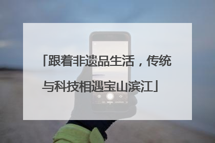 跟着非遗品生活，传统与科技相遇宝山滨江