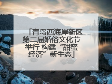 青岛西海岸新区第二届婚俗文化节举行 构建“甜蜜经济”新生态