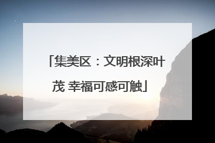 集美区：文明根深叶茂 幸福可感可触