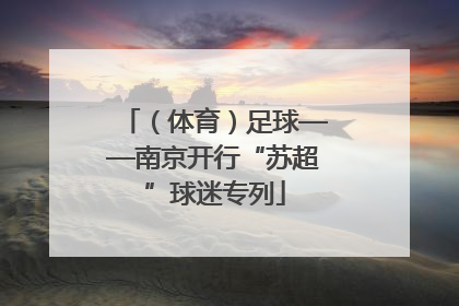 （体育）足球——南京开行“苏超”球迷专列