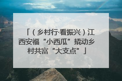 （乡村行·看振兴）江西安福“小西瓜”撬动乡村共富“大支点”