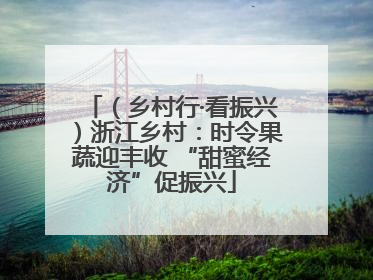 （乡村行·看振兴）浙江乡村：时令果蔬迎丰收 “甜蜜经济”促振兴