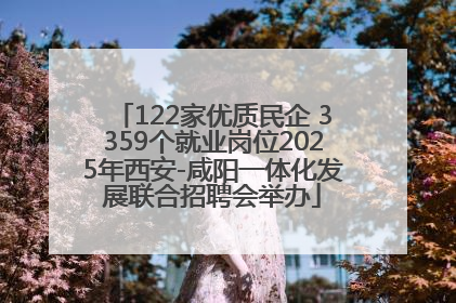 122家优质民企 3359个就业岗位2025年西安-咸阳一体化发展联合招聘会举办