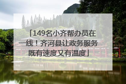149名小齐帮办员在一线！齐河县让政务服务既有速度又有温度