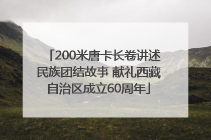 200米唐卡长卷讲述民族团结故事 献礼西藏自治区成立60周年