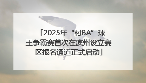 2025年“村BA”球王争霸赛首次在滨州设立赛区报名通道正式启动