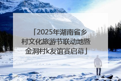 2025年湖南省乡村文化旅游节联动地暨金洞村k友谊赛启幕