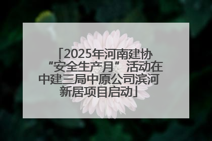 2025年河南建协“安全生产月”活动在中建三局中原公司滨河新居项目启动