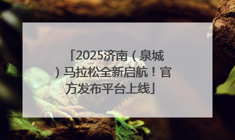 2025济南（泉城）马拉松全新启航！官方发布平台上线