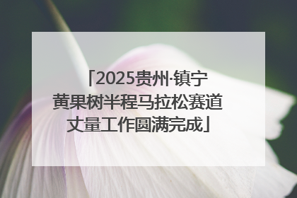 2025贵州·镇宁黄果树半程马拉松赛道丈量工作圆满完成