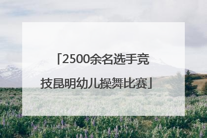 2500余名选手竞技昆明幼儿操舞比赛