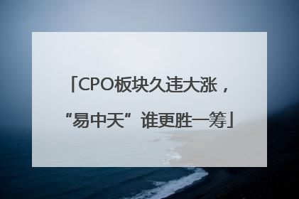 CPO板块久违大涨，“易中天”谁更胜一筹